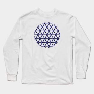 Shibori hexagon Long Sleeve T-Shirt